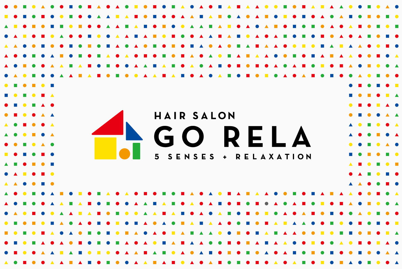 GORELA美容室サロンのロゴタイポデザイン横組