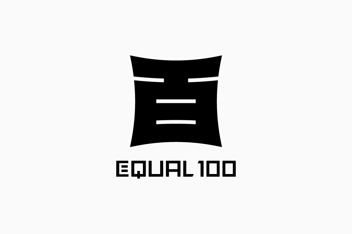 EQUAL 100 ロゴデザインの展開